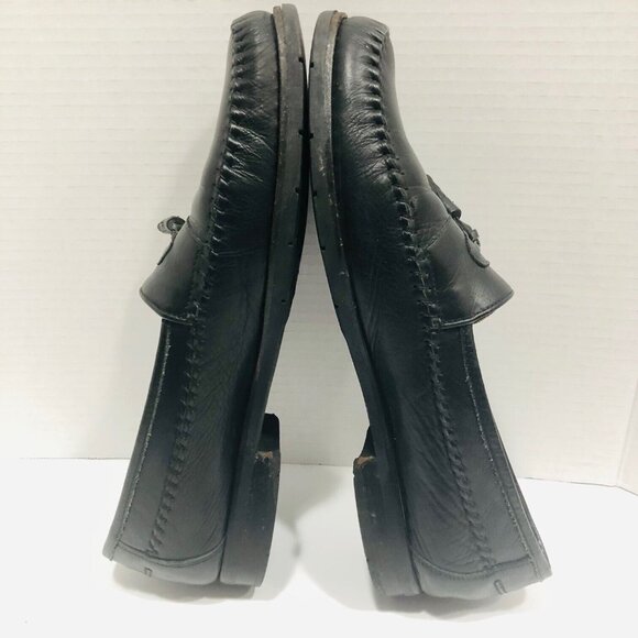 Allen Edmonds Black Slip On Tassel Loafers Comfort Shoes Men\'s 11.5D 49230 Italy main image 5